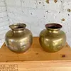Floreros X 2 En Bronce - 1950