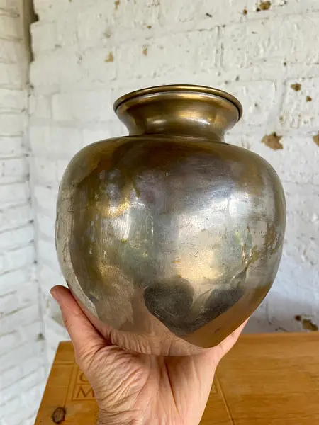 Floreros X 2 En Bronce - 1950