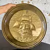 Plato Con El Velero Thermopylae En Relieve - Inglaterra 1950
