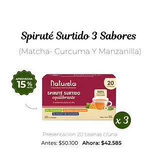 Pack X 3 Spiruté Surtido 3 Sabores