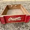 Caja Coca Cola Rústica Y Manijas Anudadas En Los Laterales