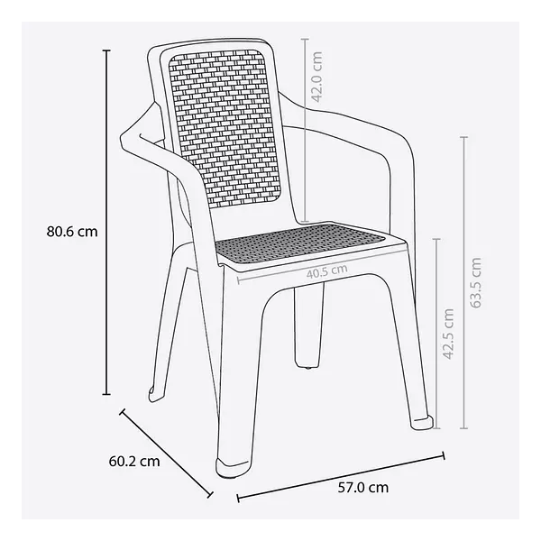 Silla Rimax Eterna Con Brazos