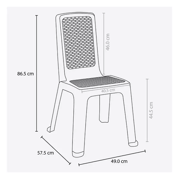 Silla Rimax Eterna Sin Brazos