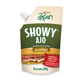 Salsa Zafrán Showy Ajo 200gr