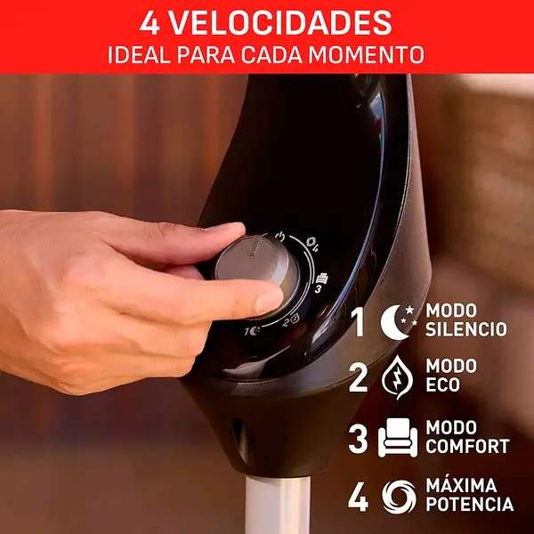 Ventilador Samurai Extremo 2 En 1 Negro