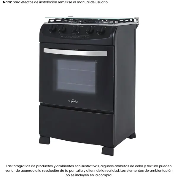 Estufa Orégano Haceb 60-Vf Negro
