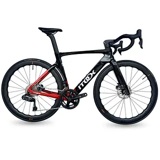 Bicicleta De Ruta Compas Pro 2*12 Shimano 105 Negro/Rojo