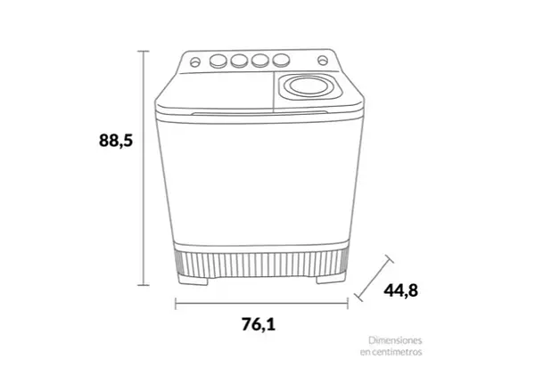 Lavadora Challenger Semi Automática 11 Kg