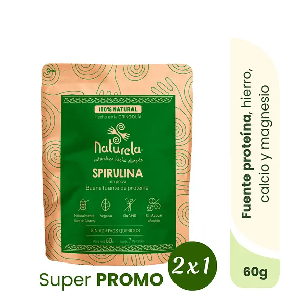 Spirulina / Espirulina Polvo | 60 Grs