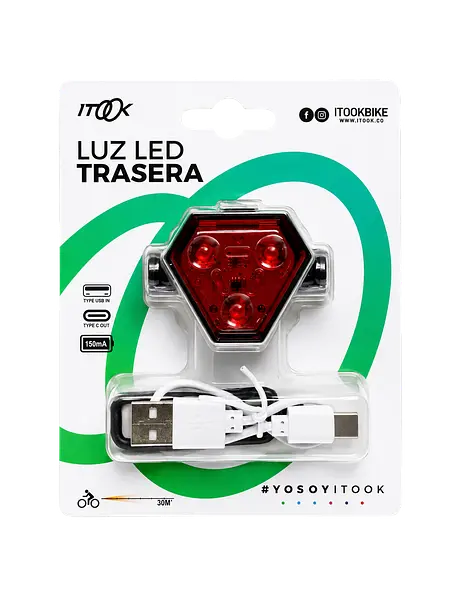Luz Led Bicicleta Pentagono Itook