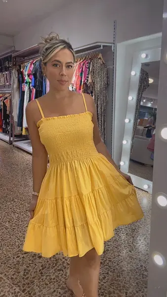 Vestido Tiras - Encauchado Superior.