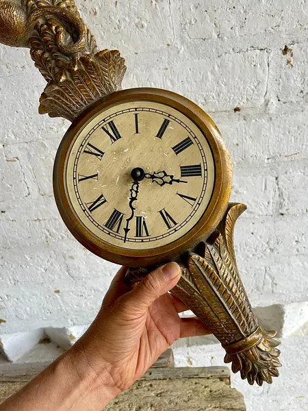 Reloj Con Monos Estilo Regency - Italia 1960
