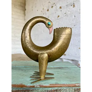 Escultura De Pájaro Del Taller Tinta - Ecuador 1960