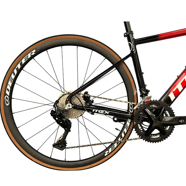 Bicicleta Ruta Rojo/Negra En Aluminio Quetzal Ltwoo 2x11