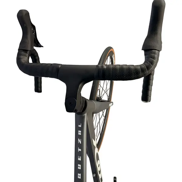 Bicicleta Ruta Gris/Negra En Aluminio Quetzal Grupo Shimano
