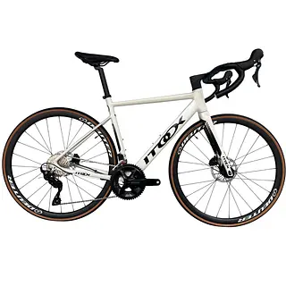 Bicicleta Ruta Blanca En Aluminio Quetzal Grupo Shimano 105