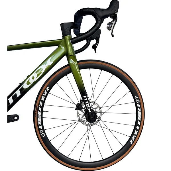 Bicicleta Ruta Verde/Negro En Aluminio Quetzal Ltwoo 2x11