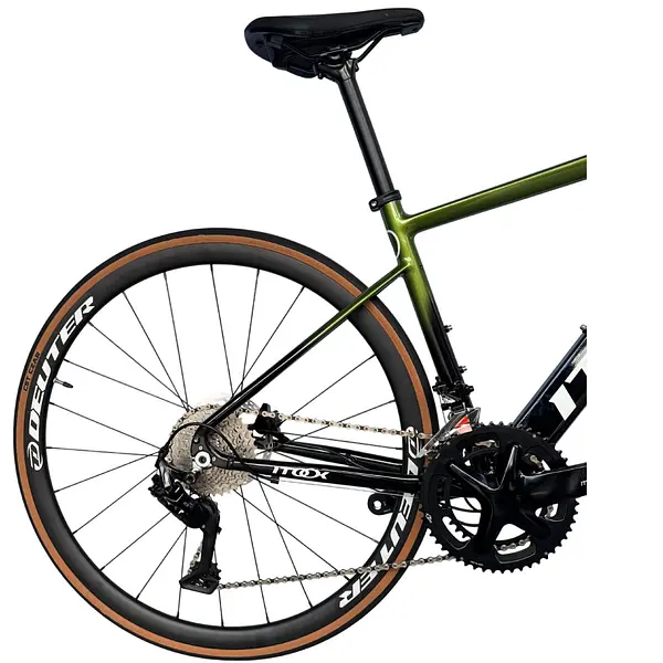 Bicicleta Ruta Verde/Negro En Aluminio Quetzal Ltwoo 2x11