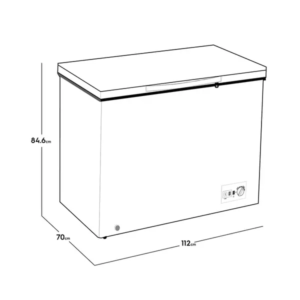 Congelador Frost Horizontal Electrolux 318 Litros Blanco