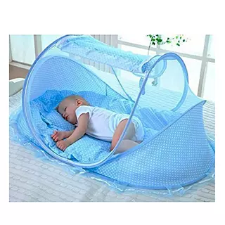 Mosquitero Cuna Portátil Azul