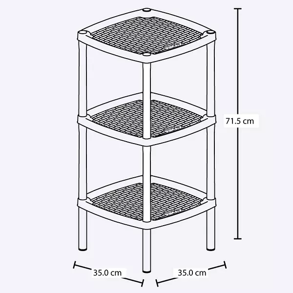 Mesa Multiusos Cuadrada Shia 3 N Rimax