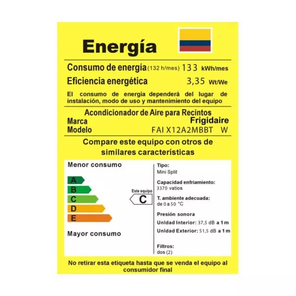 Aire Acondicionado Split Inverte 12kbtu/220 Electrolux