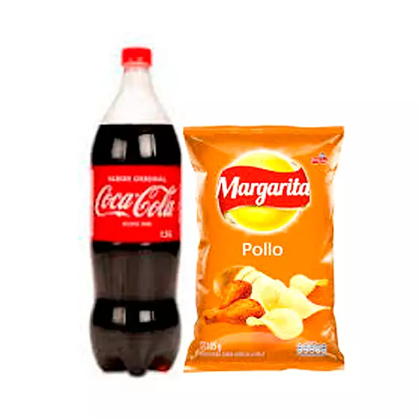 Coca Cola + Paquete De Papas Margarita Sabor A Pollo