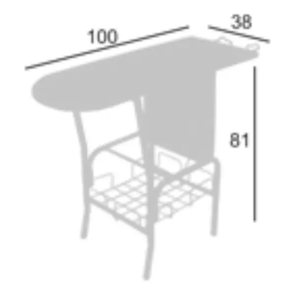 Mesa De Planchar Multiuso Canasta