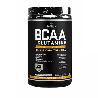 Bcaa + Glutamine Sabor Mango Coco - Sascha Fitness - 350gr