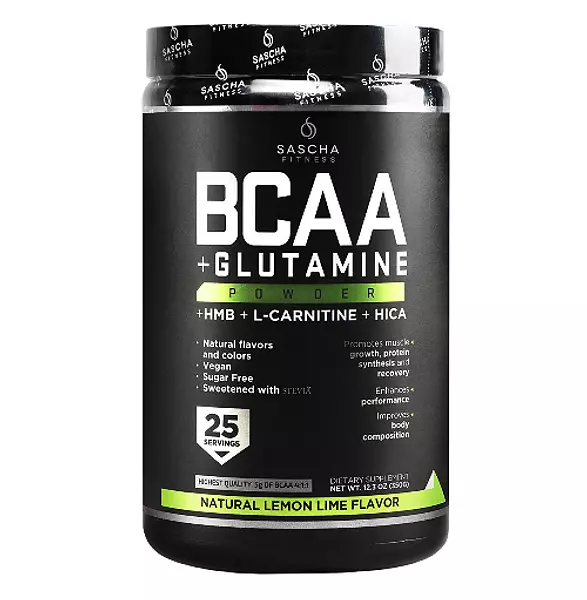 Bcaa + Glutamine Sabor Limon 350g - Sascha Fitness