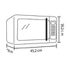 Horno Microondas Haceb Azafrán 0.7