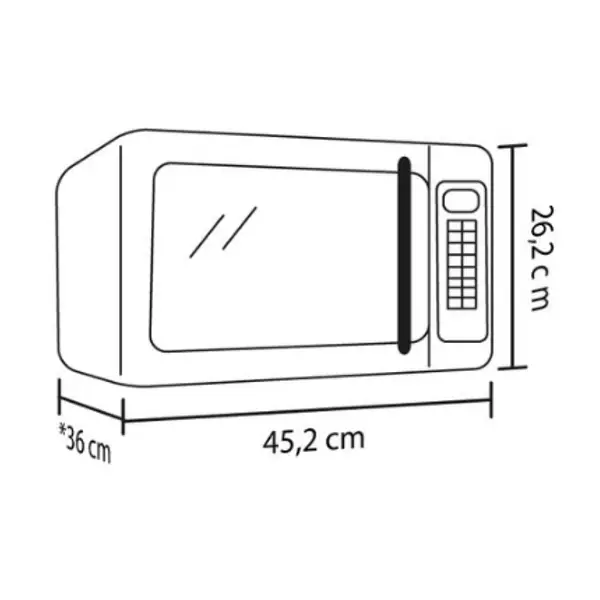 Horno Microondas Haceb Azafrán 0.7