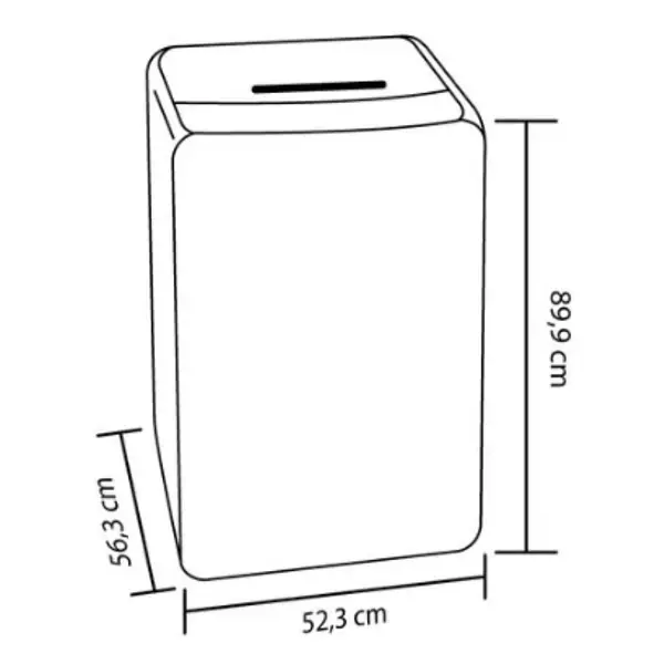 Lavadora 8.5 Kg Haceb Panel Frontal Gris