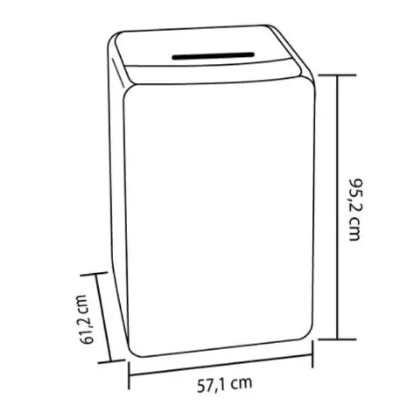 Lavadora 11 Kg Haceb Panel Frontal Gris