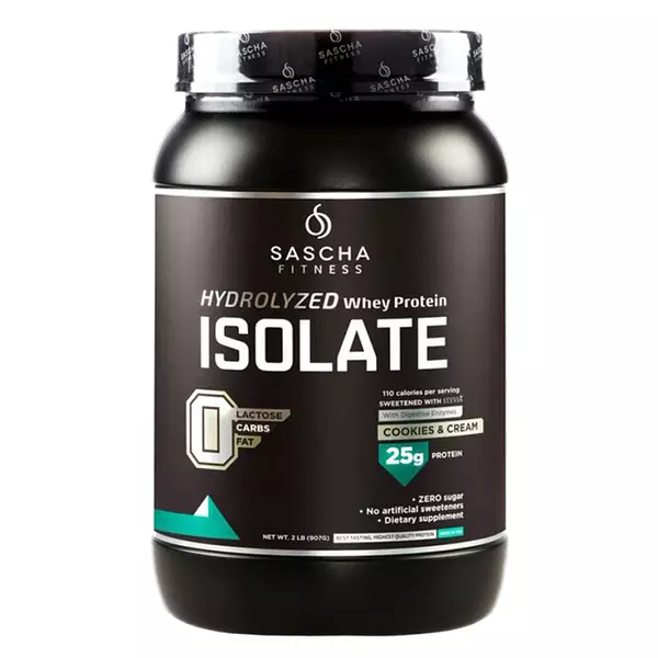 Proteina Isolate Sabor Galletas & Crema 2lb - Sascha Fitness