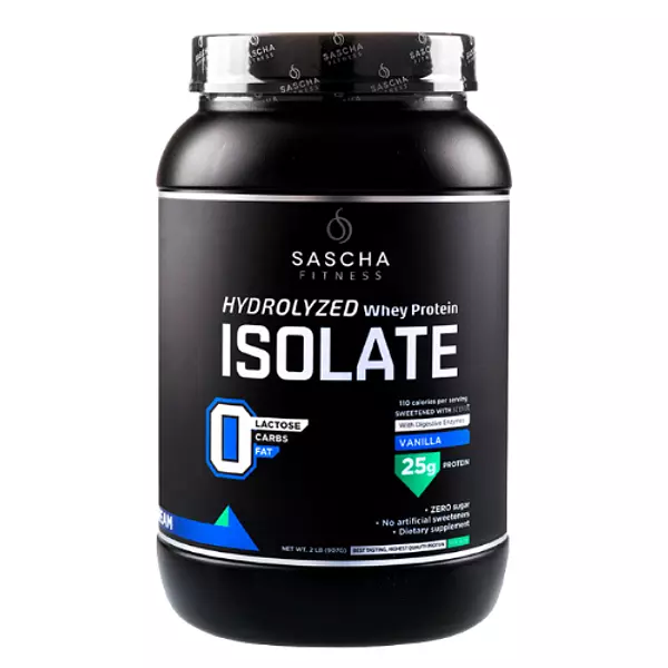 Proteina Isolate de Vanilla 2lb - Sascha Fitness