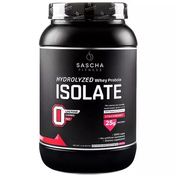 Proteina Isolate Sabor Strawberry 2lb - Sascha Fitness