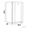 Minibar Challenger 121 Litros Gris