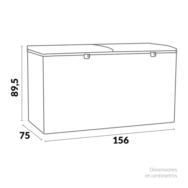 Congelador Horizontal Doble Puerta Challenger 535 Litros