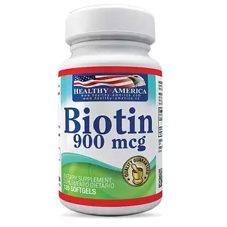 Biotin 900mcg 120 Capsulas - Healthy America