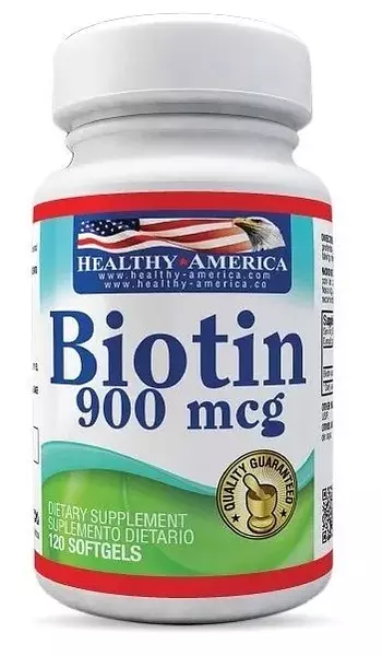 Biotin 900mcg 120 Capsulas - Healthy America