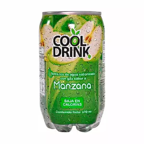 Agua con Sabor A Manzana 340ml - Cool Drink