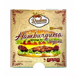 Hamburguesa Vegana 6 Porciones 425g - Badem
