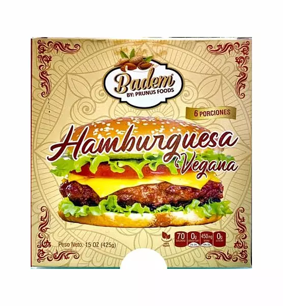 Hamburguesa Vegana 6 Porciones 425g - Badem