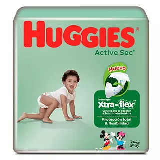 Pañales Huggies Active Sec Etapa 3