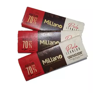 Chocolatina Artesanal Millano 70% Cacao 25gr - Casaesquina
