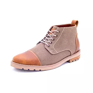 Botines Chelsea de Lona y Cuero