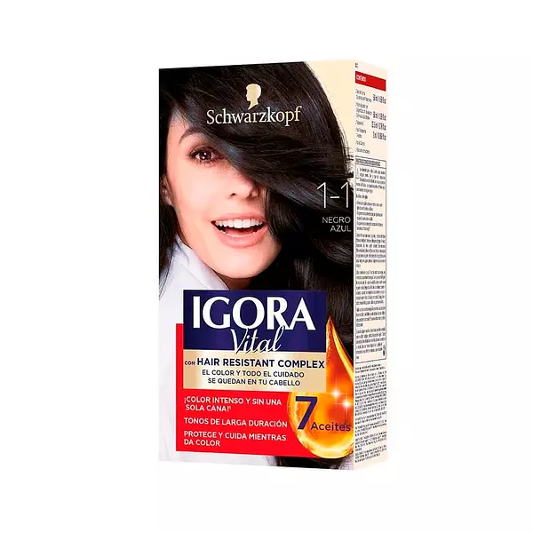 Tinte Igora Vital 1.1 Negro Azul