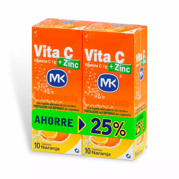 X2 Vita C Zinc Efervescente