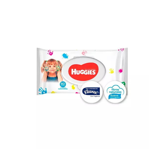 Pañitos Huggies Manitos y Carita